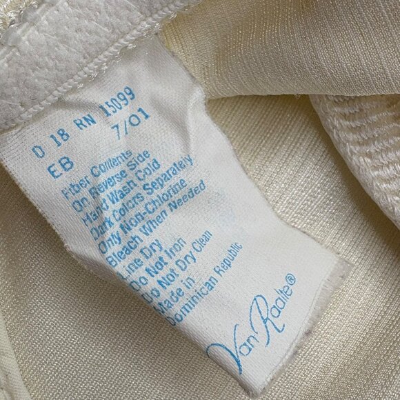 Vintage Von Raalte 38B Bra Beige Nylon/Spandex Lingerie Style 88434 - Picture 4 of 5